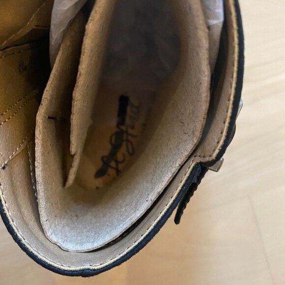 𝅺LIFESTRIDE "Ally" Ankle Bootie Womens New Black Block Heel Buc… - Picture 8 of 10